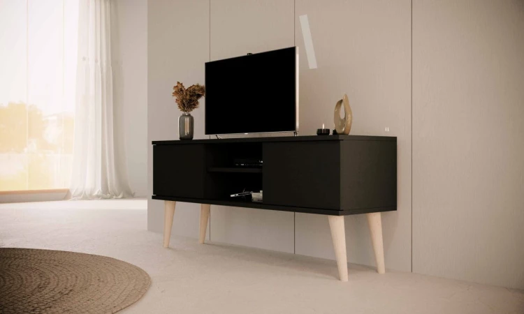 Szafka RTV Toronto 120 cm | Czarny
