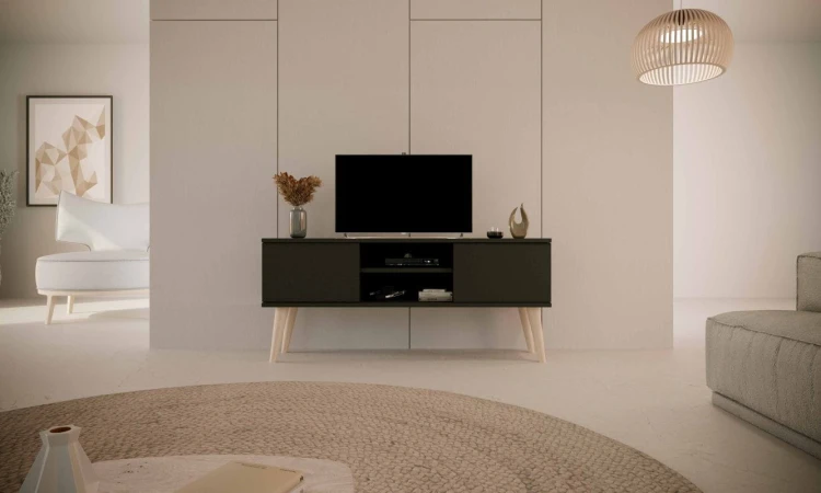 Szafka RTV Toronto 120 cm | Czarny