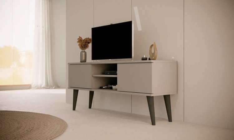 Szafka RTV Toronto 120 cm | Szary chinchilla