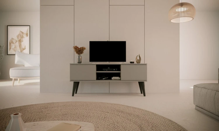 Szafka RTV Toronto 120 cm | Szary chinchilla