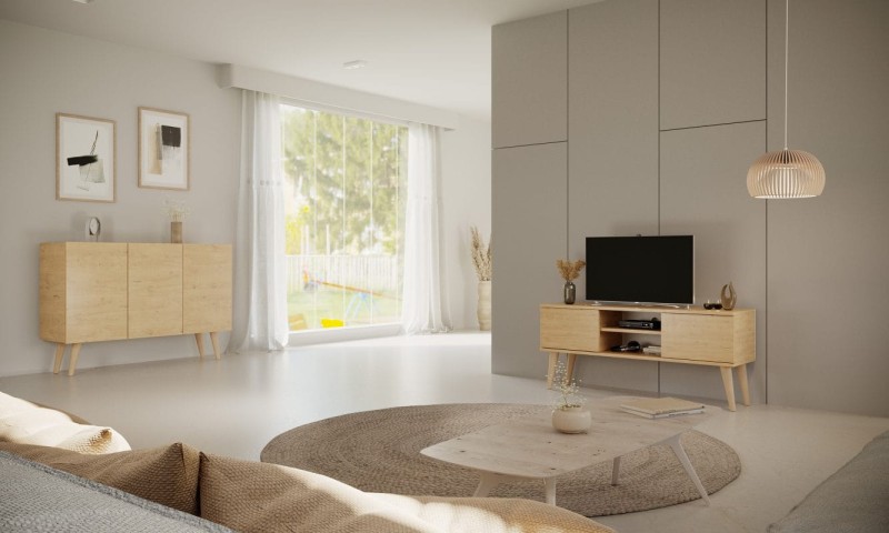 Szafka RTV Toronto 120 cm | Dąb artisan