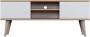 Szafka RTV Toronto 120 cm | Dąb artisan + biały
