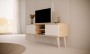 Szafka RTV Toronto 120 cm | Dąb artisan + biały