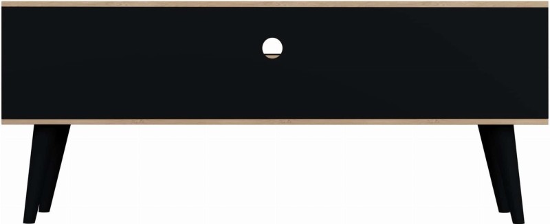 Szafka RTV Toronto 120 cm | Dąb artisan + czarny