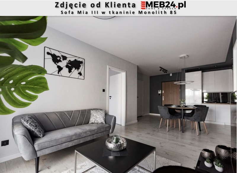 Sofa Mia III w stylu skandynawskim - zdjęcie od klienta