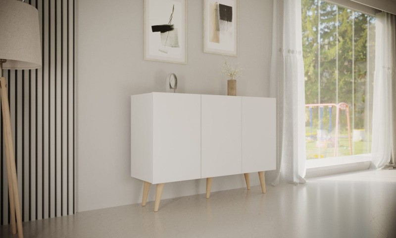 Komoda Toronto 120 cm | Biały