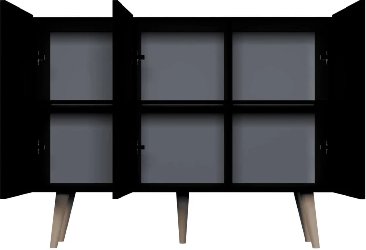 Komoda Toronto 120 cm | Czarny