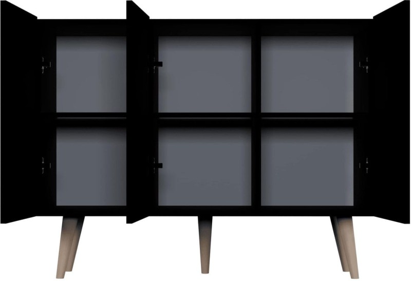 Komoda Toronto 120 cm | Czarny