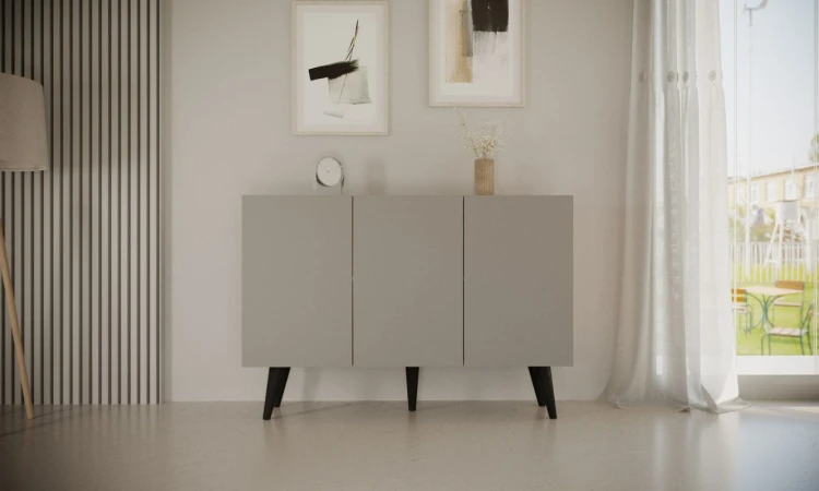 Komoda Toronto 120 cm | Szary chinchilla