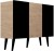 Komoda Toronto 120 cm | Dąb artisan + czarny