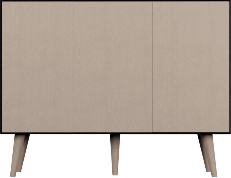 Komoda Toronto 120 cm | Dąb artisan + czarny
