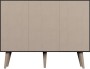 Komoda Toronto 120 cm | Dąb artisan + czarny