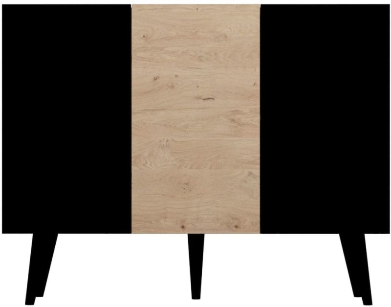 Komoda Toronto 120 cm | Dąb artisan + czarny