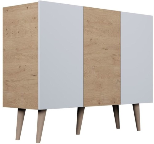 Komoda Toronto 120 cm | Dąb artisan + biały