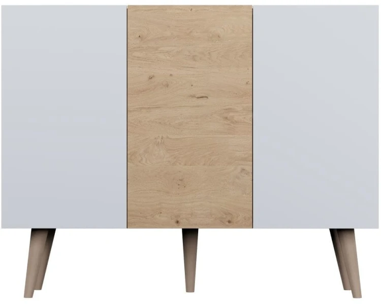 Komoda Toronto 120 cm | Dąb artisan + biały
