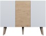 Komoda Toronto 120 cm | Dąb artisan + biały