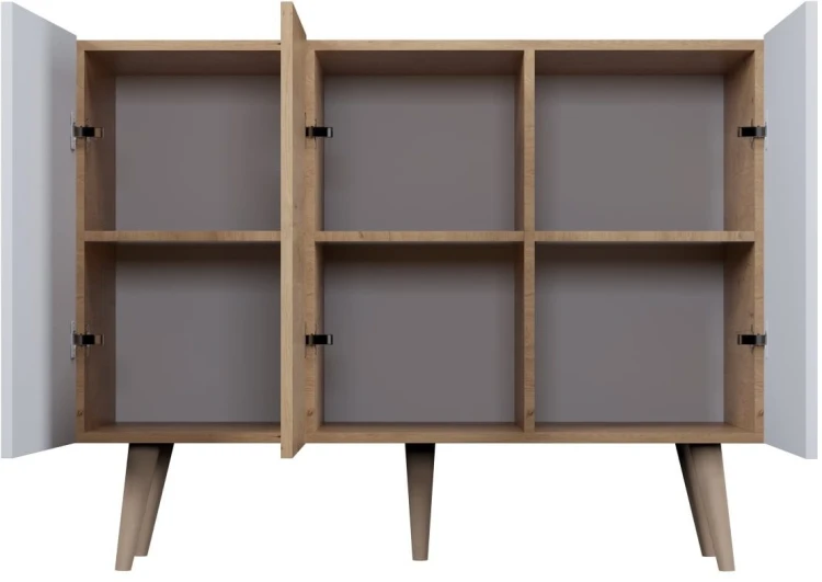 Komoda Toronto 120 cm | Dąb artisan + biały