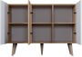 Komoda Toronto 120 cm | Dąb artisan + biały