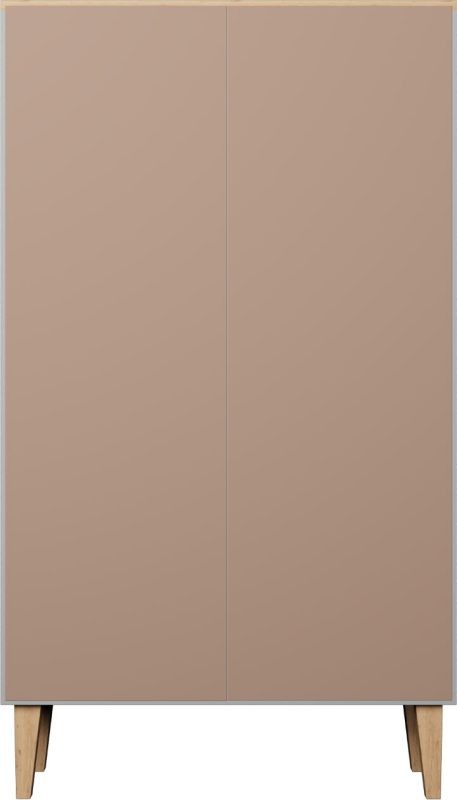 Regał Denver | Szary chinchilla + hikora