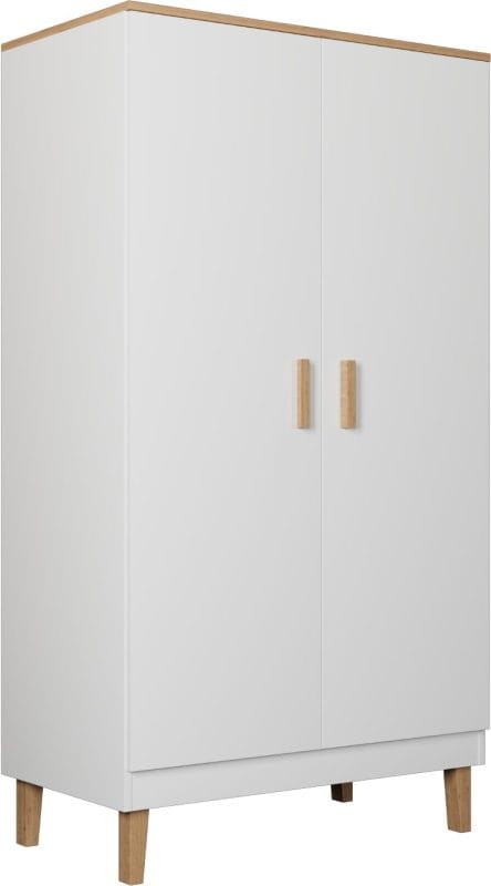 Szafa Denver 100 cm | Biały + hikora