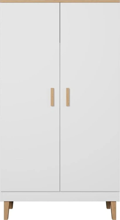 Szafa Denver 100 cm | Biały + hikora