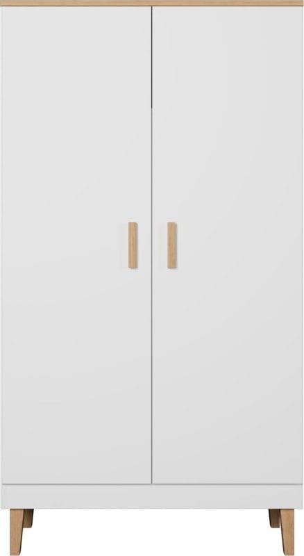 Szafa Denver 100 cm | Biały + hikora