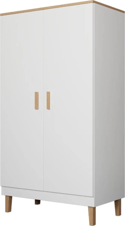 Szafa Denver 100 cm | Biały + hikora