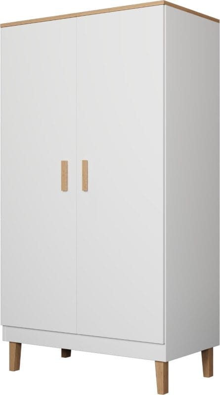 Szafa Denver 100 cm | Biały + hikora