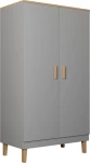 Szafa Denver 100 cm | Szary chinchilla + hikora