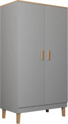 Szafa Denver 100 cm | Szary chinchilla + hikora