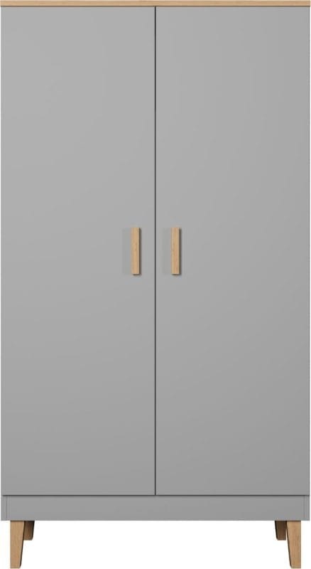 Szafa Denver 100 cm | Szary chinchilla + hikora