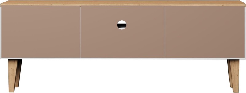 Szafka RTV Denver 120 cm | Biały + hikora