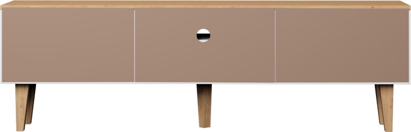 Szafka RTV Denver 160 cm | Biały + hikora