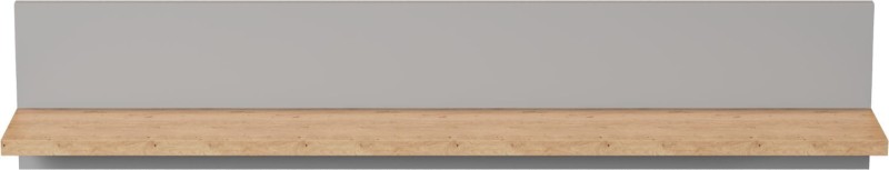 Półka ścienna Denver 100 cm | Szary chinchilla + hikora