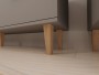 Szafka RTV Denver 120 cm | Szary chinchilla + hikora
