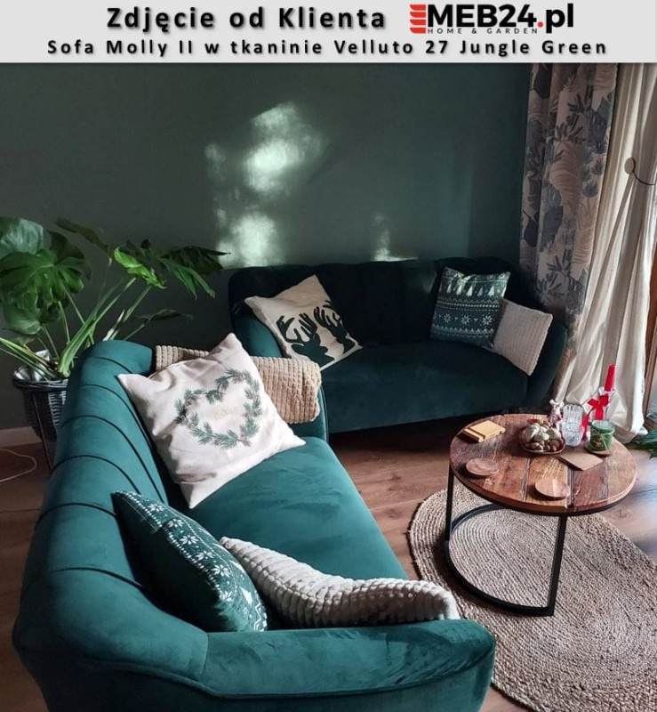 Sofa tapicerowana Molly II w stylu skandynawskim - zdjęcie od klienta