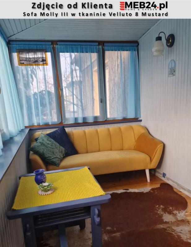 Sofa Molly III w stylu skandynawskim - zdjęcie od klienta