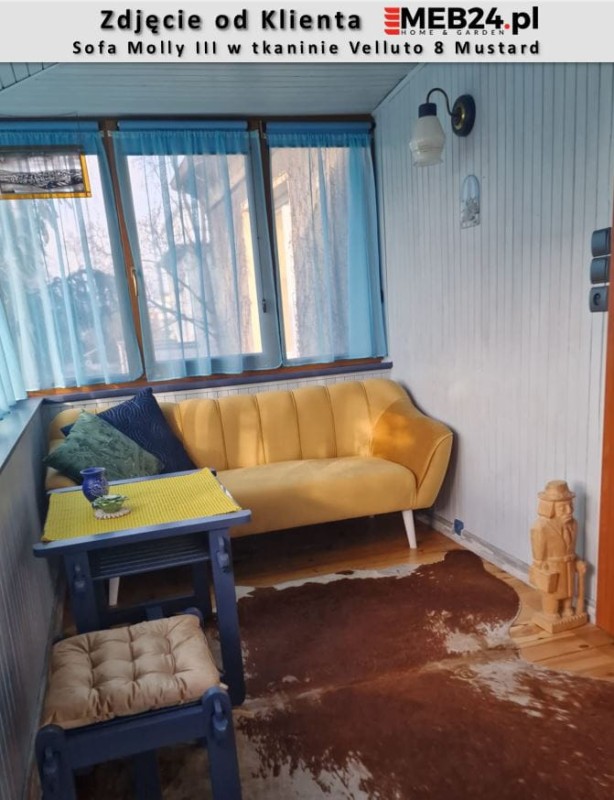 Sofa Molly III w stylu skandynawskim - zdjęcie od klienta