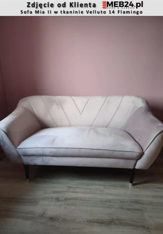 Sofa Mia II w stylu skandynawskim - zdjęcie od klienta