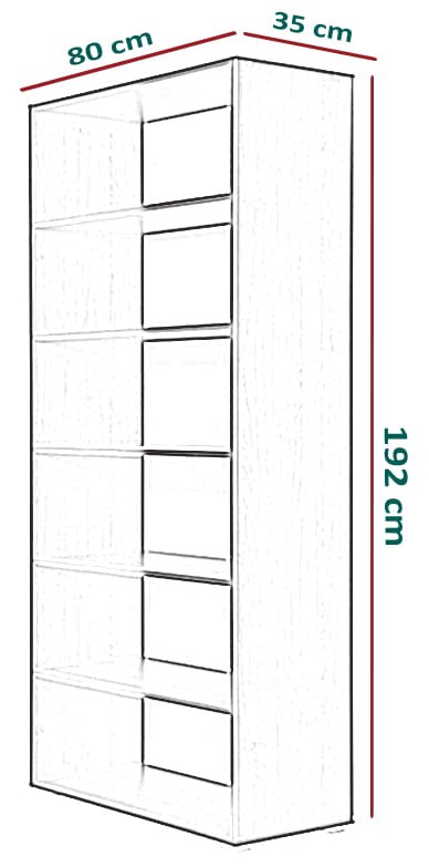 Regał Fresno - wymiary