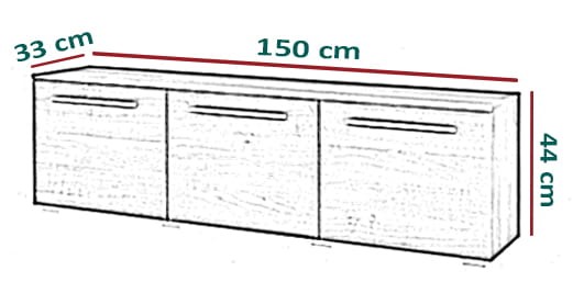 Szafka na buty Missi - wymiary