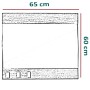 Lustro Bueno 60x65cm fornir dąb naturalny - wymiary