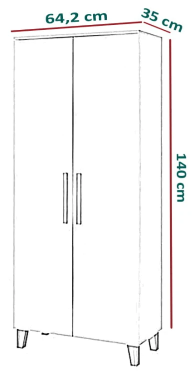 Indio komoda 140cm - wymiary