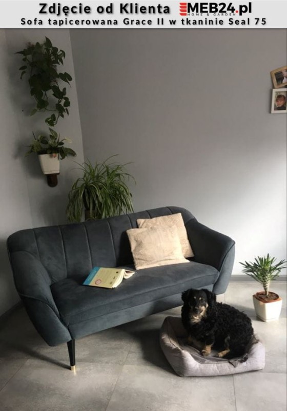 Sofa tapicerowana Grace II w stylu skandynawskim - zdjęcie od klienta