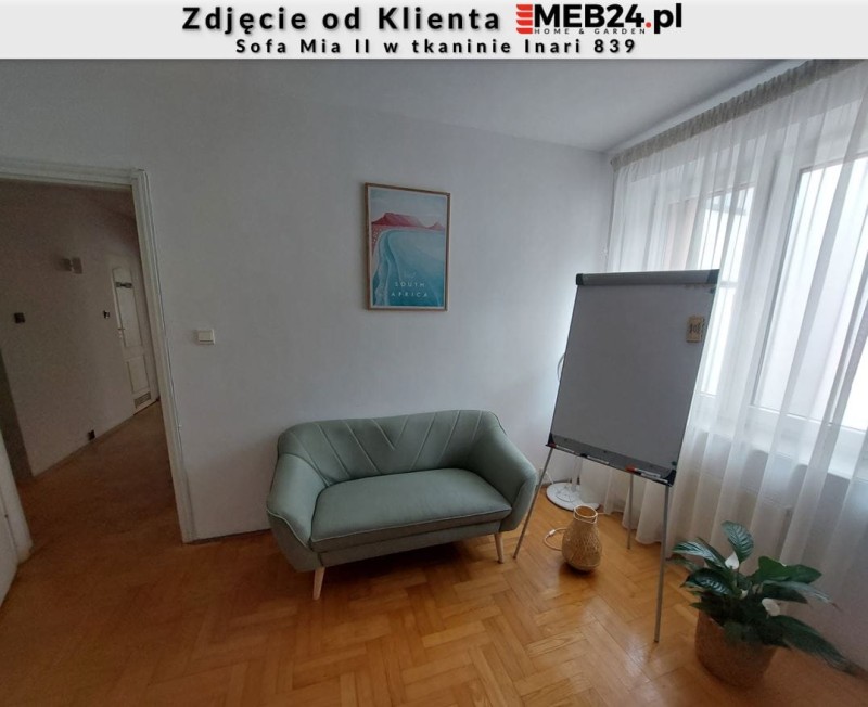 Sofa Mia II w stylu skandynawskim - zdjęcie od klienta