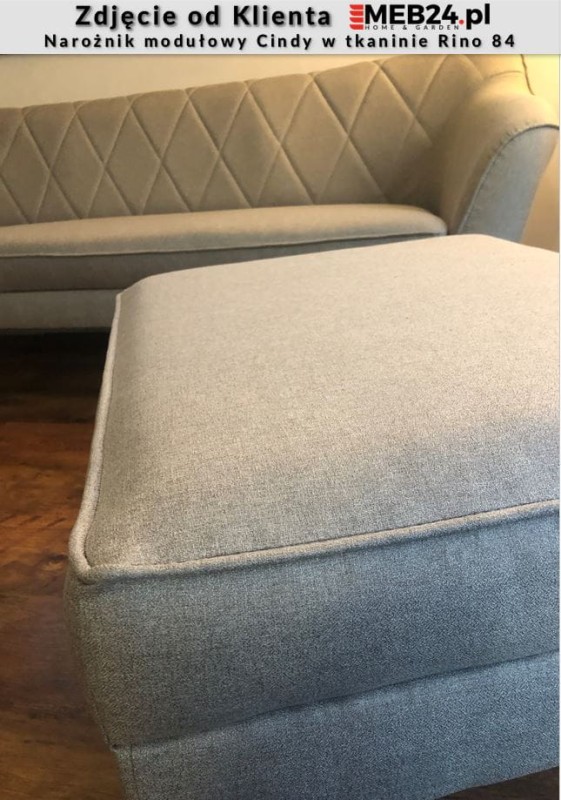 Narożnik modułowy Cindy w stylu skandynawskim - zdjęcie od klienta