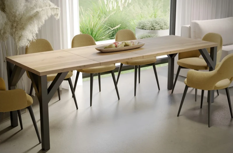 Stół Baltika rozkładany 130-185 - Wotan wer. rozłożona