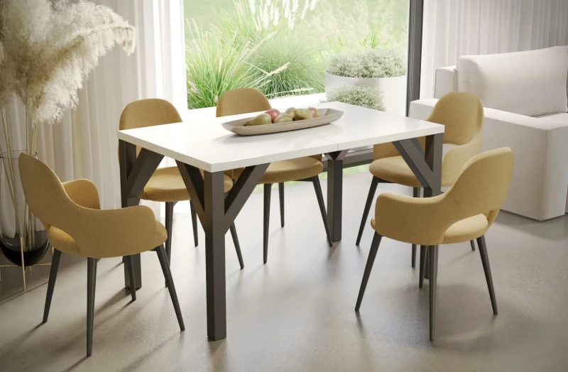 Stół Baltika rozkładany 130-240 biały połysk