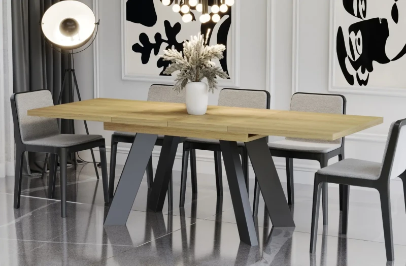 Stół Como rozkładany 130-210 kolor dąb natura