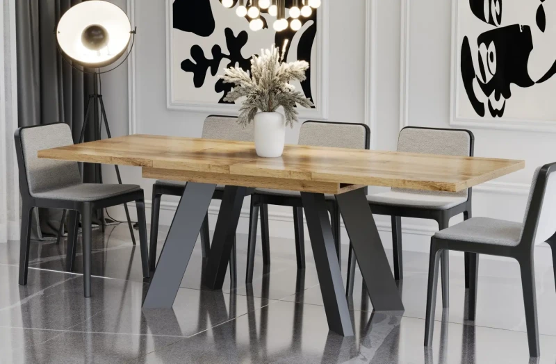 Stół Como rozkładany 130-210 kolor dąb wotan